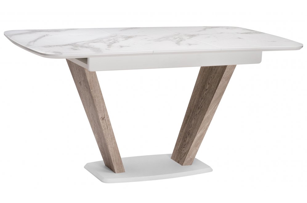 Обеденная группа Колиан сливовый / кремовый / белая шагрень / дуб