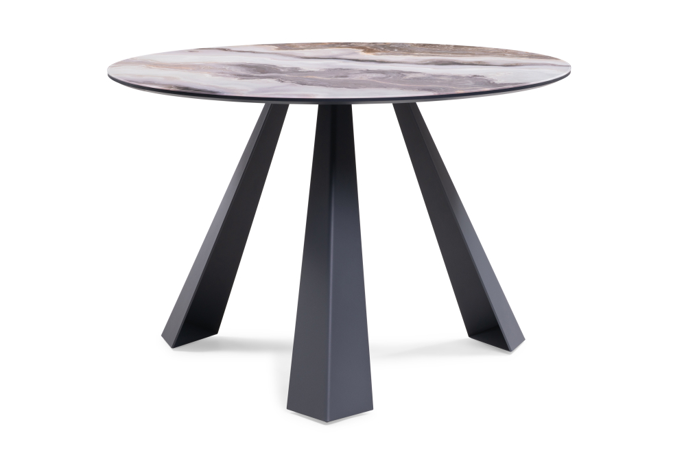 Обеденная группа Ромио velutto 49 / серо-коричневый агат / графит