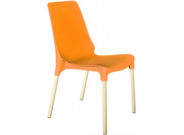 Обеденный стол SHT-DS204 бежевый / оранжевый / ваниль