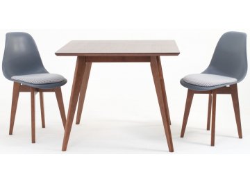 Обеденный стол Сканди М 90 / Сашш орех / серый ГЛ