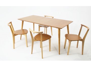 Раздвижной стол Монте Франк 120 натуральное дерево / натуральное дерево