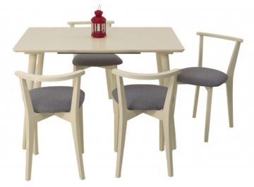 Раздвижной стол Монте Франк 120 натуральное дерево / натуральное дерево