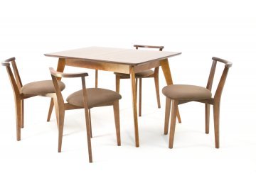 Складной стол Сканди Франк 120 натуральное дерево / натуральное дерево коричневый / орех / орех