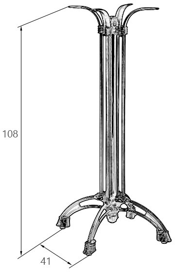 Подстолье барное Louise High