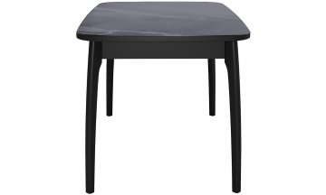 Керамический стол DikLine MK40 серый мрамор / черный