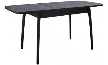 Керамический стол DikLine MK40 серый мрамор / черный