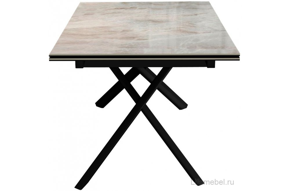 Керамический стол DKX140 раскладной italian grey / черный