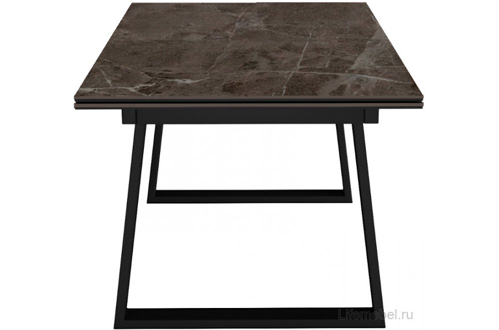 Керамический стол DKZ200 раскладной tundra gris / черный