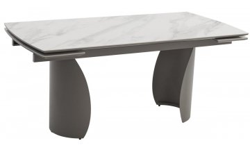 Керамический стол Ольхон белый мрамор