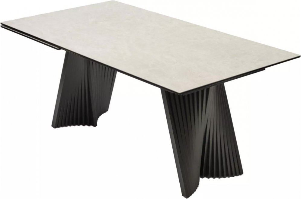 Керамический стол Yoakim 180 испанская керамика TL-102 бежевый мрамор / темно-серый