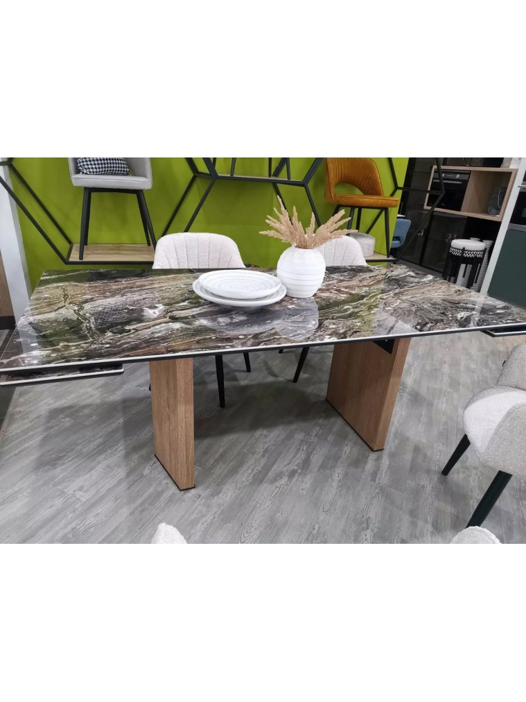 Керамический стол Моцарт 200 amadeus polished / дуб монтана