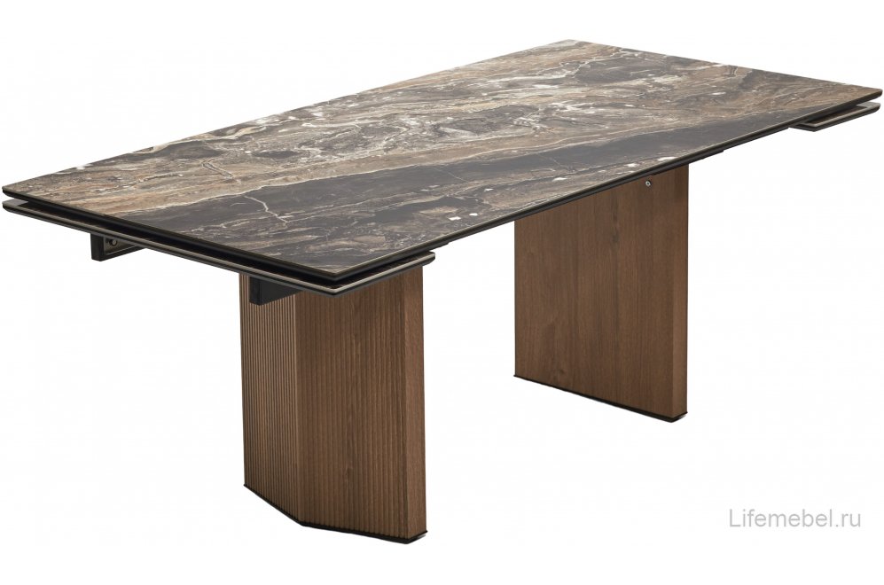 Керамический стол Моцарт 200 amadeus polished / дуб монтана