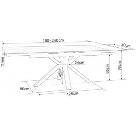 Керамический стол Columbus 160