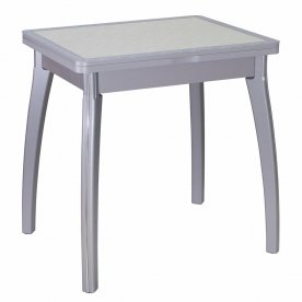 Стол Чинзано М-2 серый / 33 D-1 / ножка 07 серый