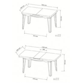 Стол M22 раскладной
