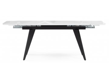 Обеденный стол Элис 140(200)х80 белый / черный