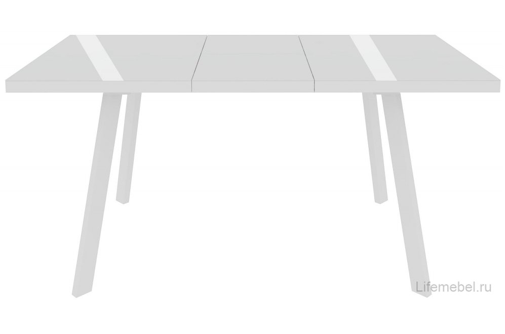 Стеклянный стол Анемо 120 белый