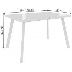 Стеклянный стол Анемо 138