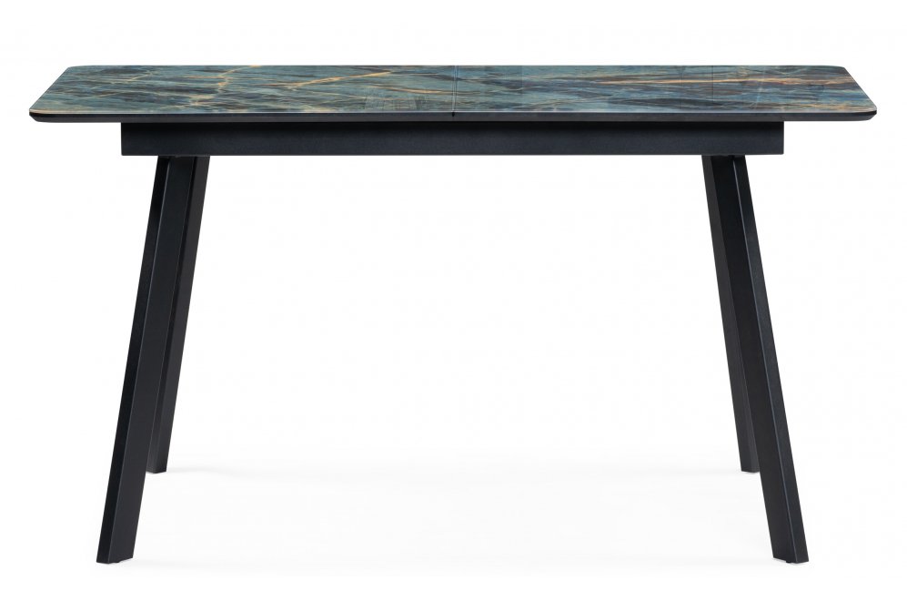 Стеклянный стол Арнот 140 шторм / черный