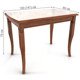 Стеклянный стол Бруно 100/65-С