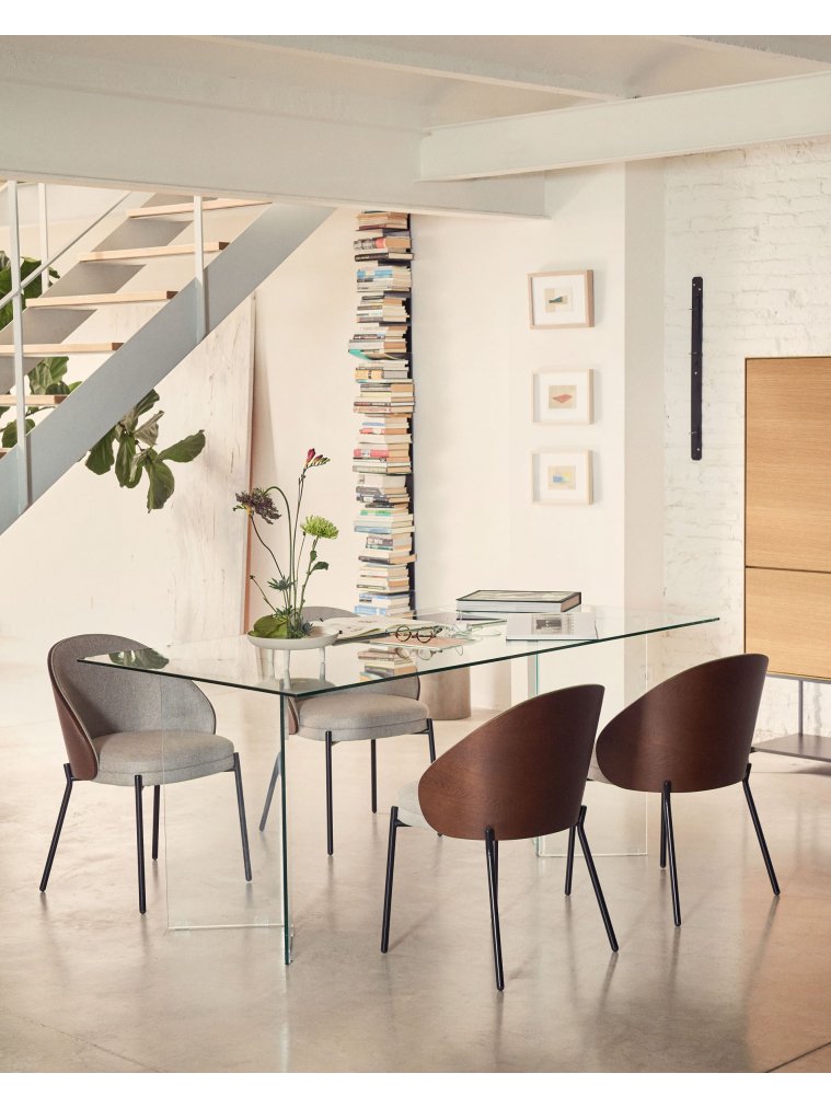 Стеклянный стол Burano прозрачный