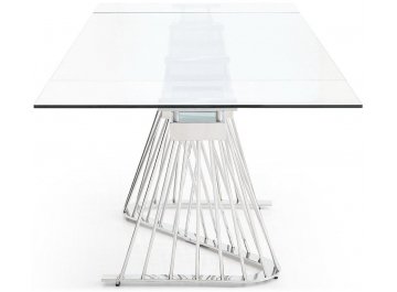 Обеденный стол Camaro 180 см прозрачный
