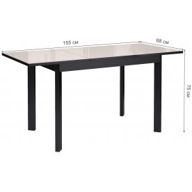 Стеклянный стол Dikline Ls110