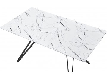 Обеденный стол Fenicia белый мрамор FV2666