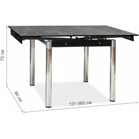 Стеклянный стол GD082