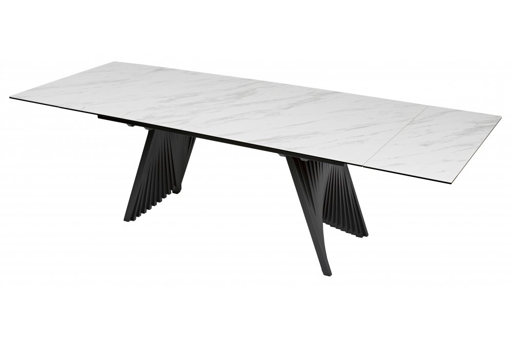 Керамический стол Ivar 180 marbles KL-99 итальянская керамика / белый мрамор