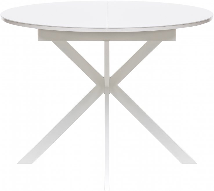 Стеклянный стол Капри белый