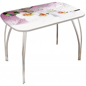 Стеклянный стол Лотос 1000 х 600