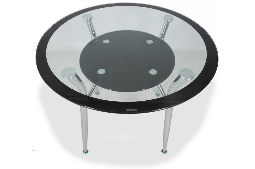 Стеклянный стол Osric 80 black
