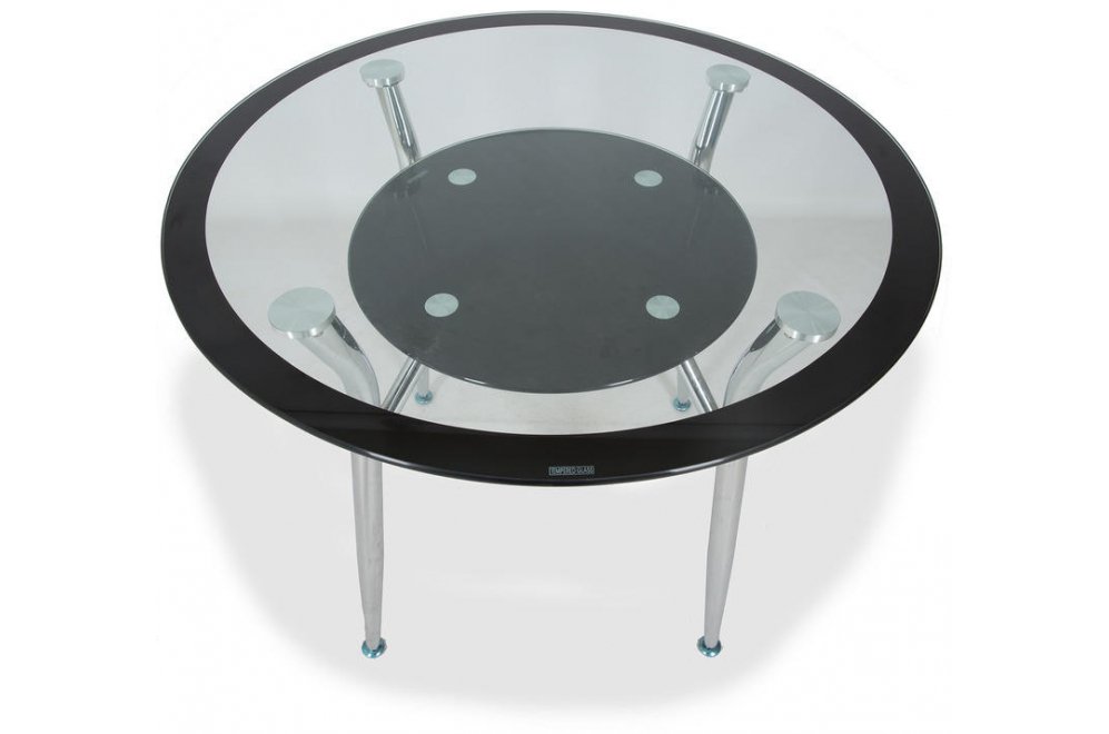 Стеклянный стол Osric 90 black