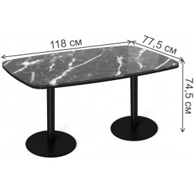 Стеклянный стол Sheffilton SHT-TU43/TT32 118/77