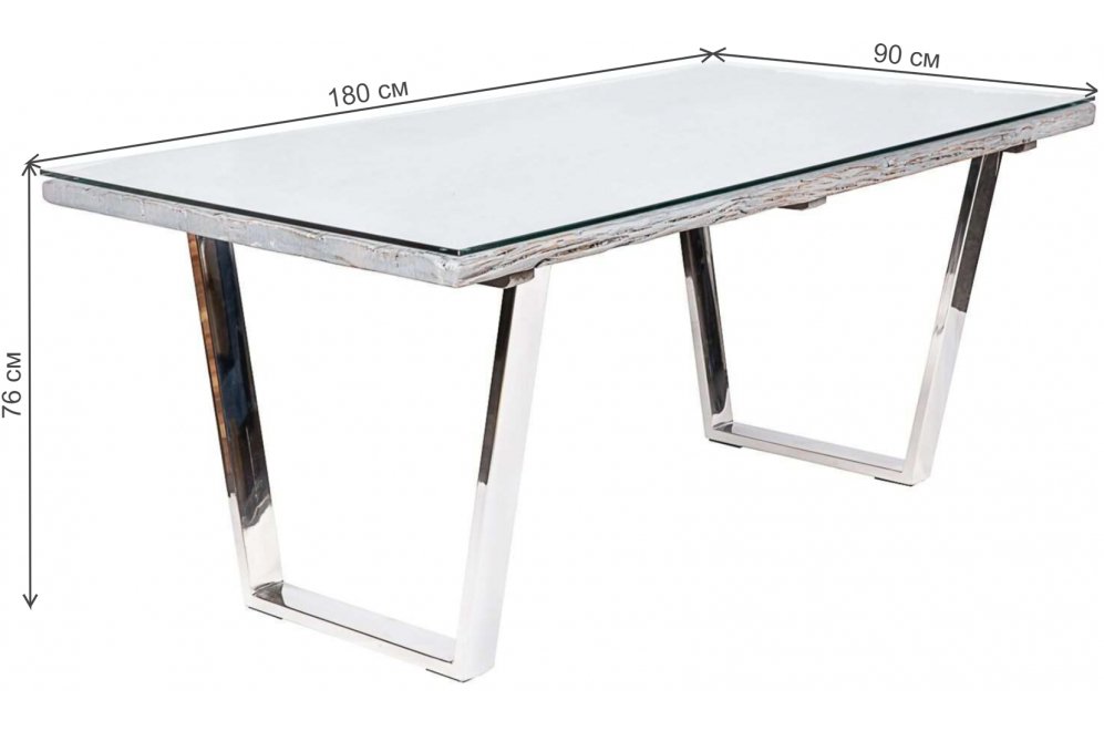 Стеклянный стол Shine Nature М