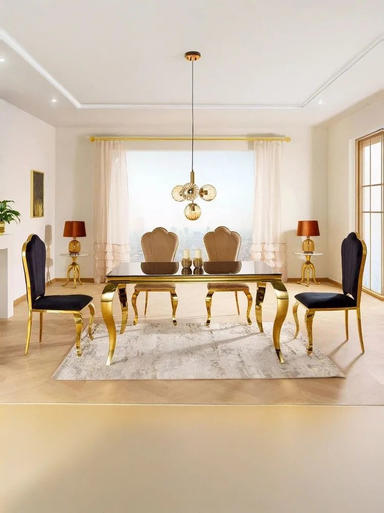 Стеклянный стол Prince черное стекло