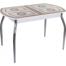 Стеклянный стол Танго ПО-1 БЛ ст-71 01