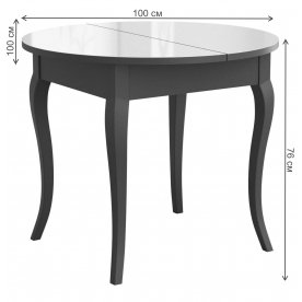 Стеклянный стол DikLine MR100