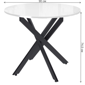 Стеклянный стол DikLine Rs90