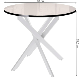 Стеклянный стол DikLine Rs90