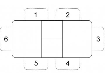 Стеклянный стол 1100 M