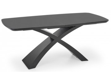 Обеденный стол Silvestro 180-220/89/75 темно-серый / черный