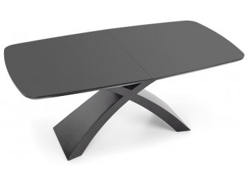 Обеденный стол Silvestro 180-220/89/75 темно-серый / черный