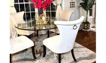 Стеклянный стол Кеннеди прозрачный