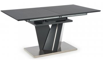 Стеклянный стол Salvador 160-200/90/77 темно-серый