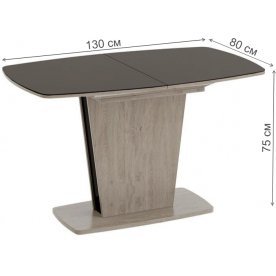 Стол на тумбе Честер тип 2