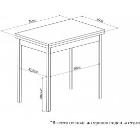 Стол Реал М-2 КМ 04 (6) БЛ 07 ВП БЛ