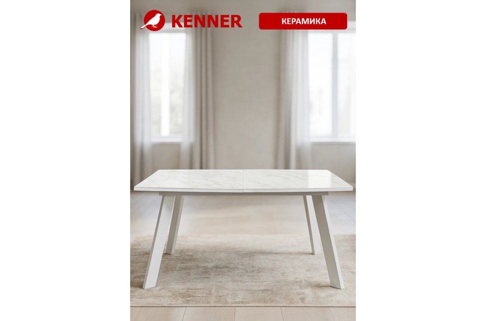 Стол SL1600 белый / керамика белая глянец