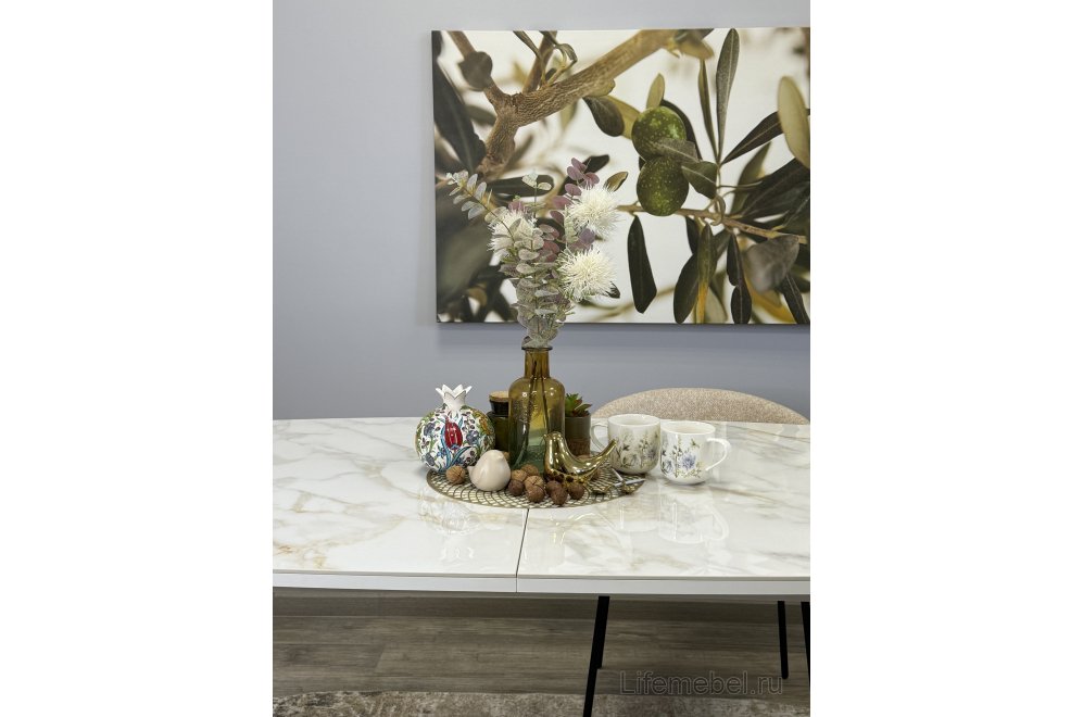 Стол SL1600 белый / керамика белая глянец